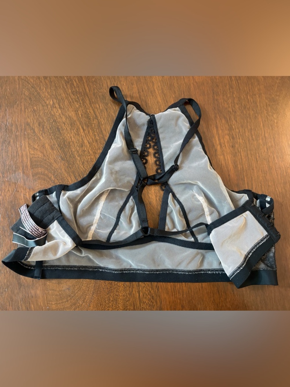 Victoria’s Secret Very Sexy Lace Bralette Intimates Crop Top Bra Black & Nude - Picture 4 of 12